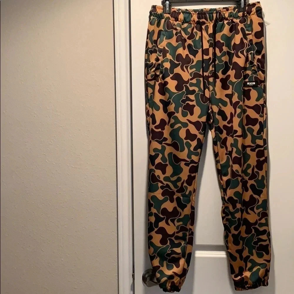 Reason Camo Drawstring Jogger Pants NWT - Picture 3 of 11